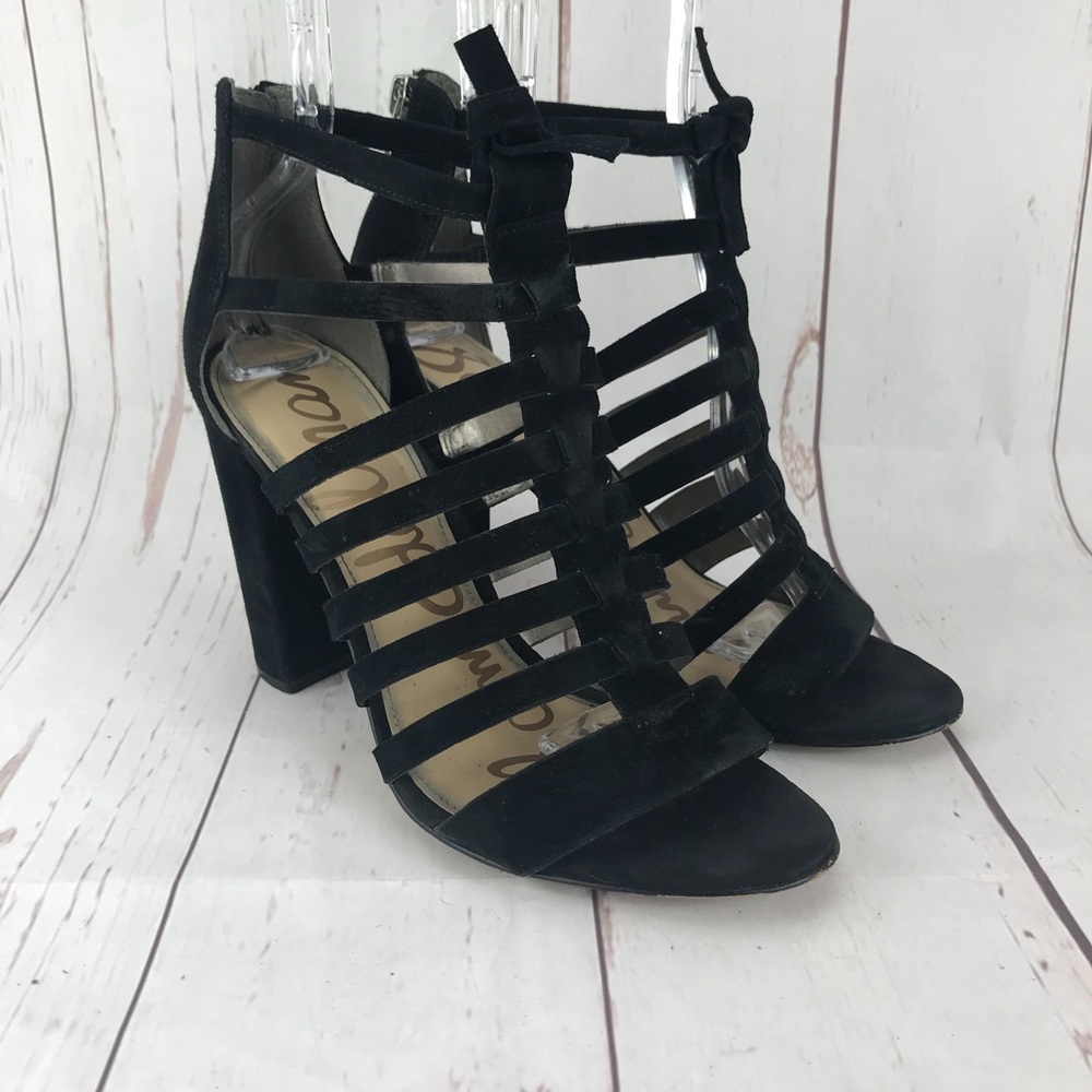 Sam Edelman Yarina Black Heeled Sandals Size 8.5